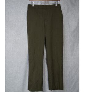 Vintage U.S. Military Olive Wool Serge Trousers 33x34